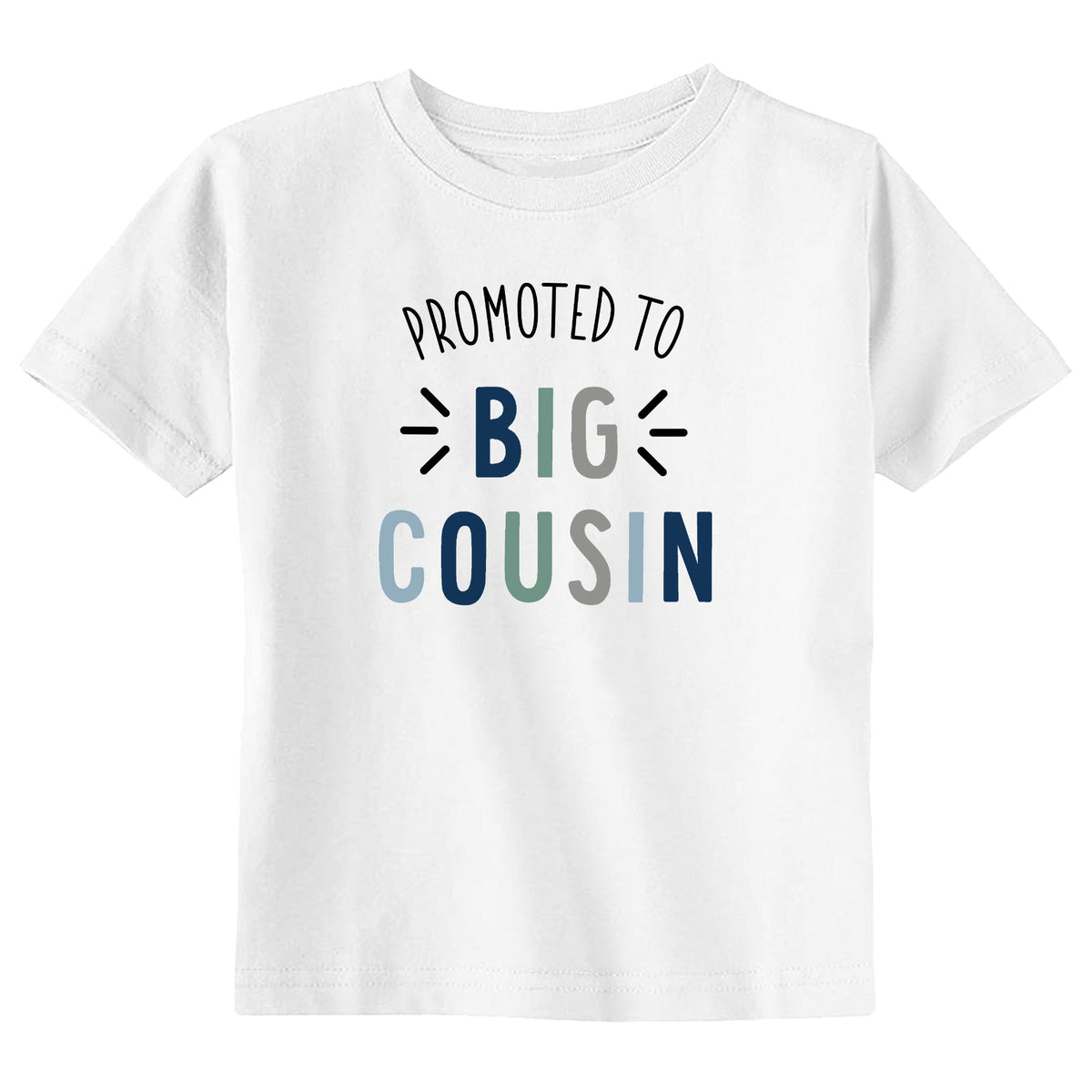 Promoted to Big Cousin BOY with Date T-Shirt