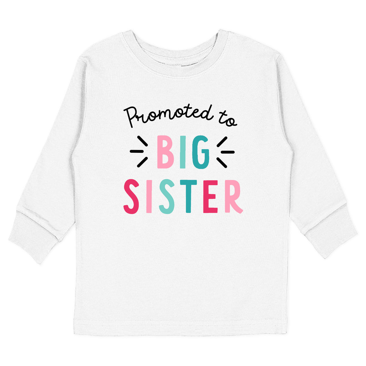 Promoted to Big Sister with Date T-Shirt