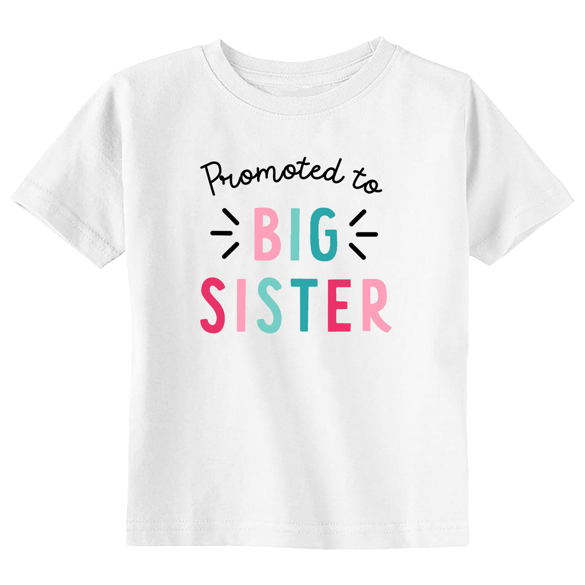 Promoted to Big Sister with Date T-Shirt