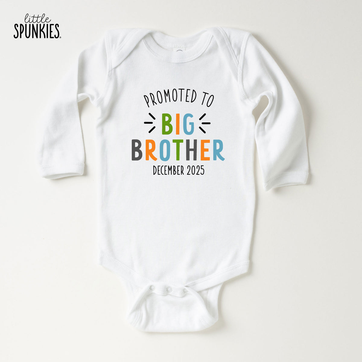 Promoted to Big Brother with Date Onesies® Brand