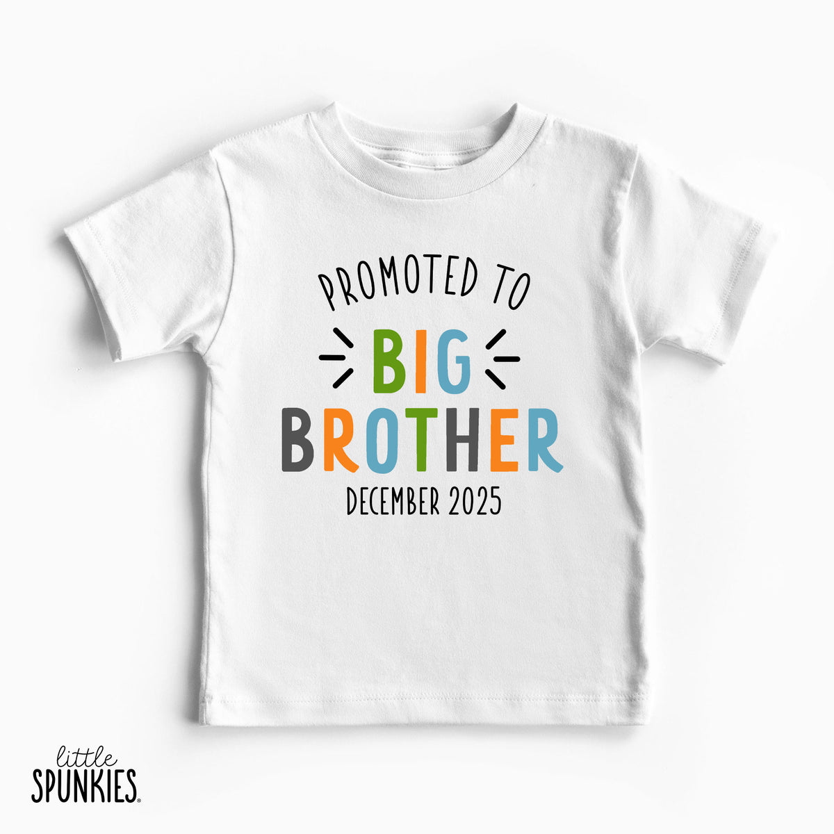 Promoted to Big Brother with Date T-Shirt