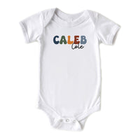 Retro Boy First and Middle Name Onesies® Brand