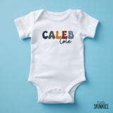 Retro Boy First and Middle Name Onesies® Brand