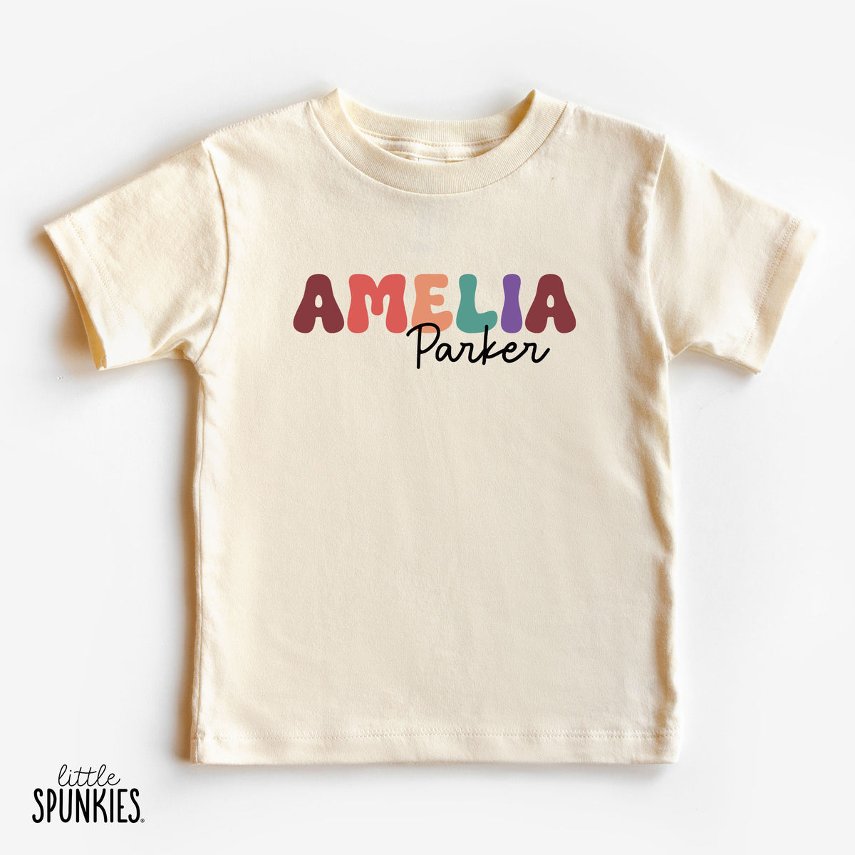 Retro Girl Name Natural T-Shirt