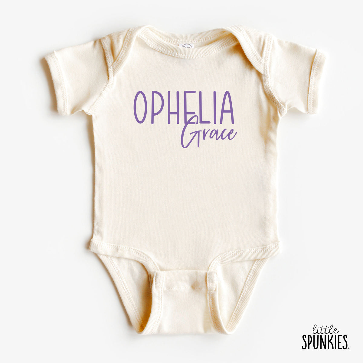 Simple First & Middle Name Natural Onesies® Brand