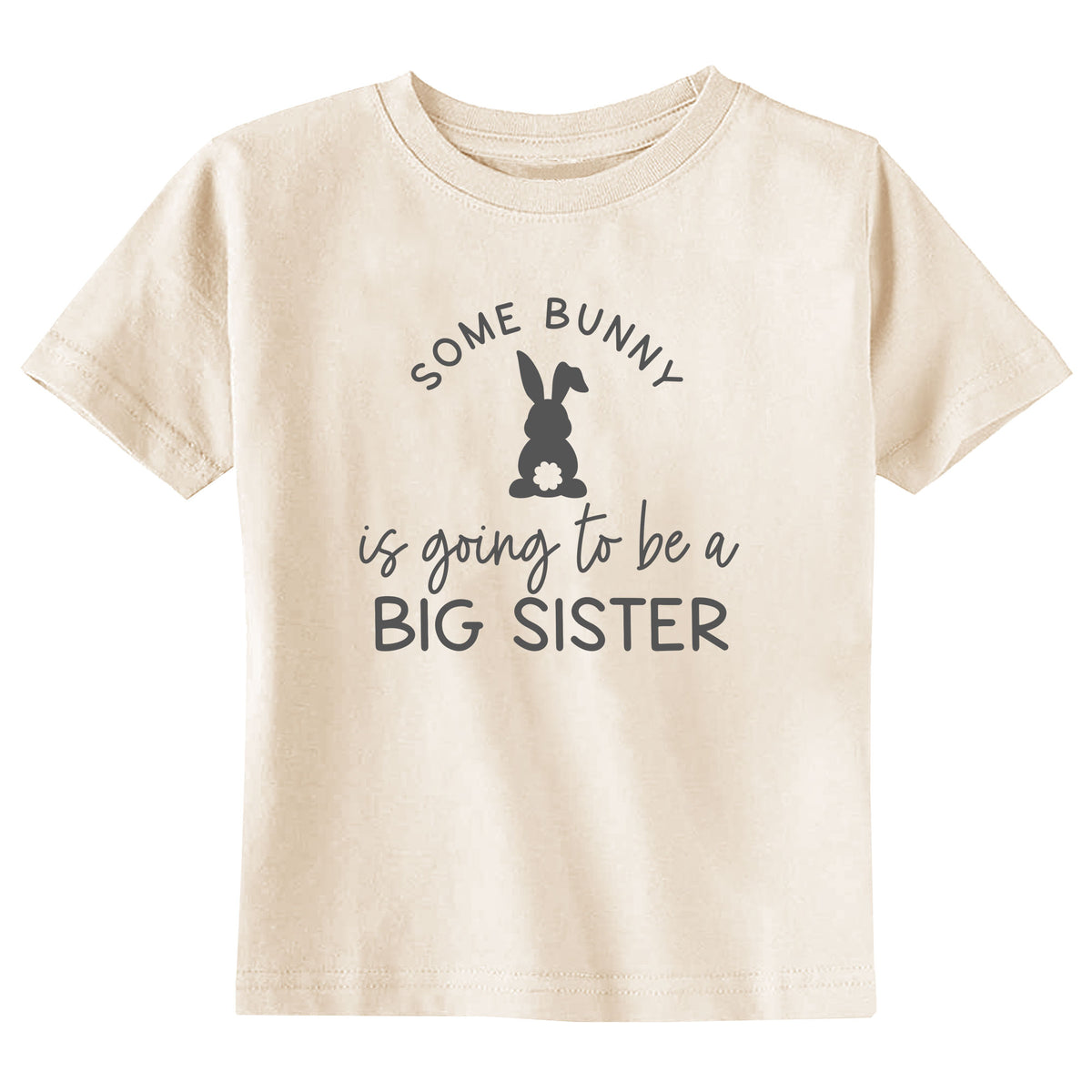 Some Bunny is Going to Be a Big Sister Natural T-Shirt