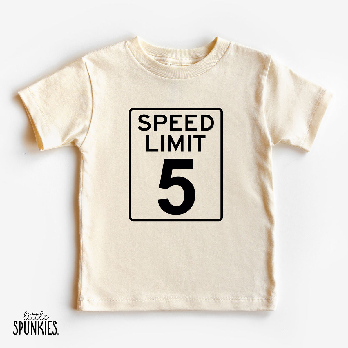 Speed Limit 5 Natural T-Shirt