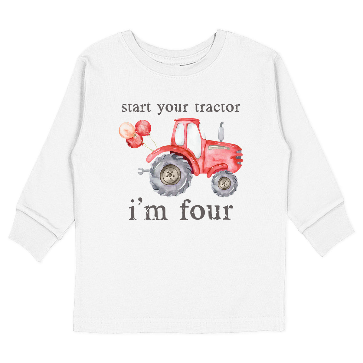 Start Your Tractor I'm Age (Red Tractor) T-Shirt