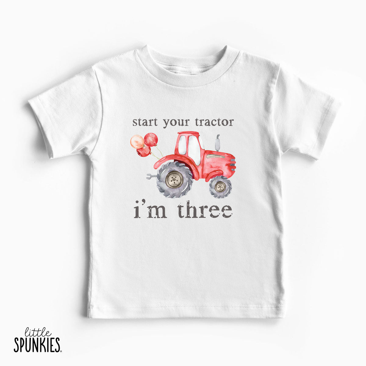 Start Your Tractor I'm Age (Red Tractor) T-Shirt