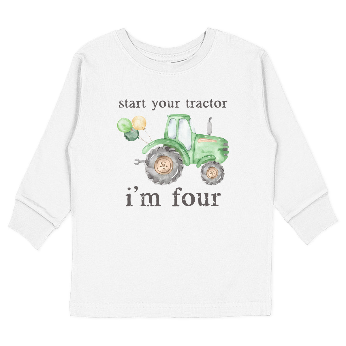 Start Your Tractor I'm Age (Green Tractor) T-Shirt