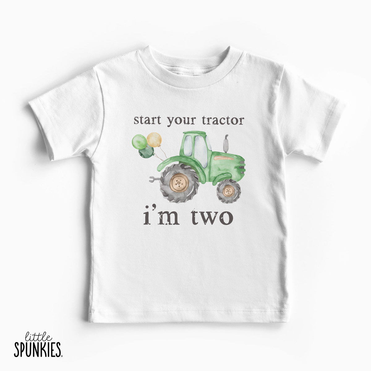 Start Your Tractor I'm Age (Green Tractor) T-Shirt