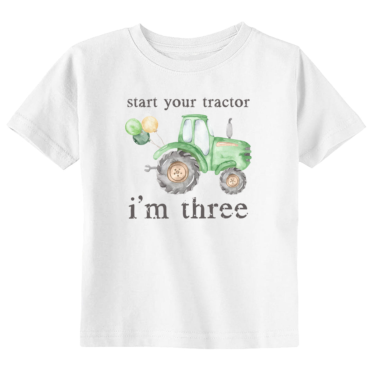 Start Your Tractor I'm Age (Green Tractor) T-Shirt