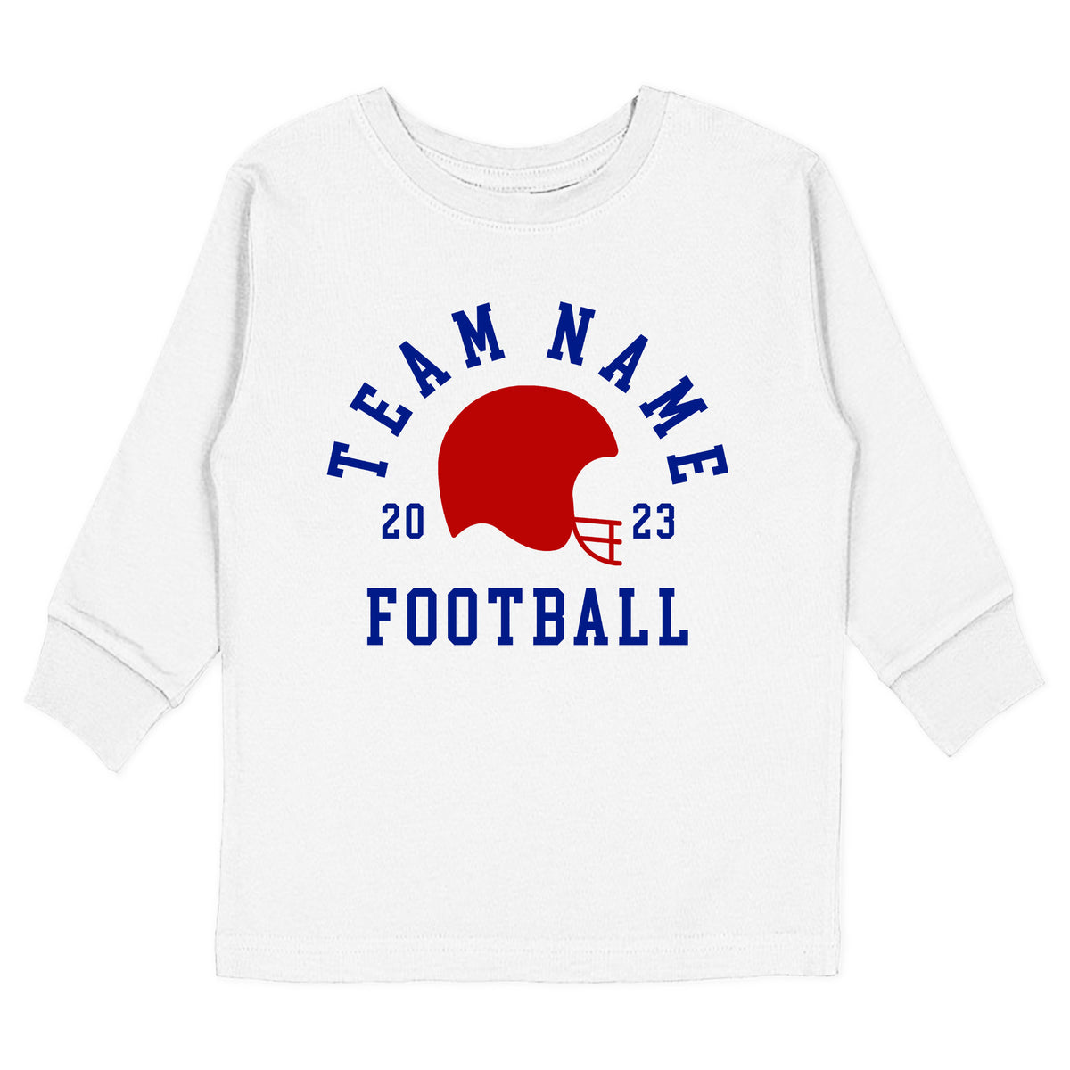 Team Name with Football Helmet T-Shirt