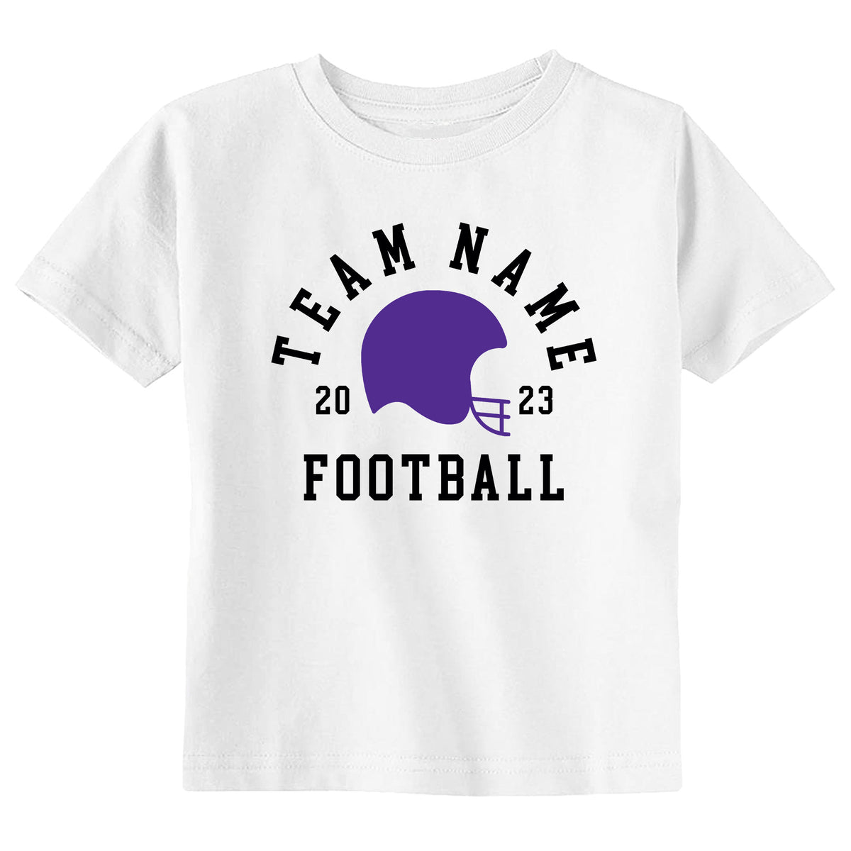 Team Name with Football Helmet T-Shirt