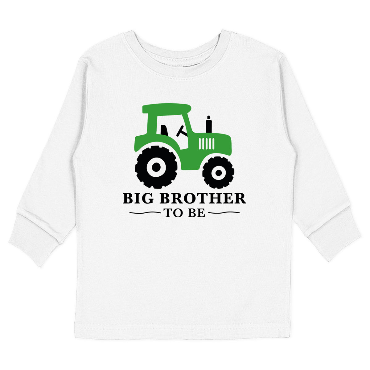 Green Tractor Big Brother to Be with Date T-Shirt