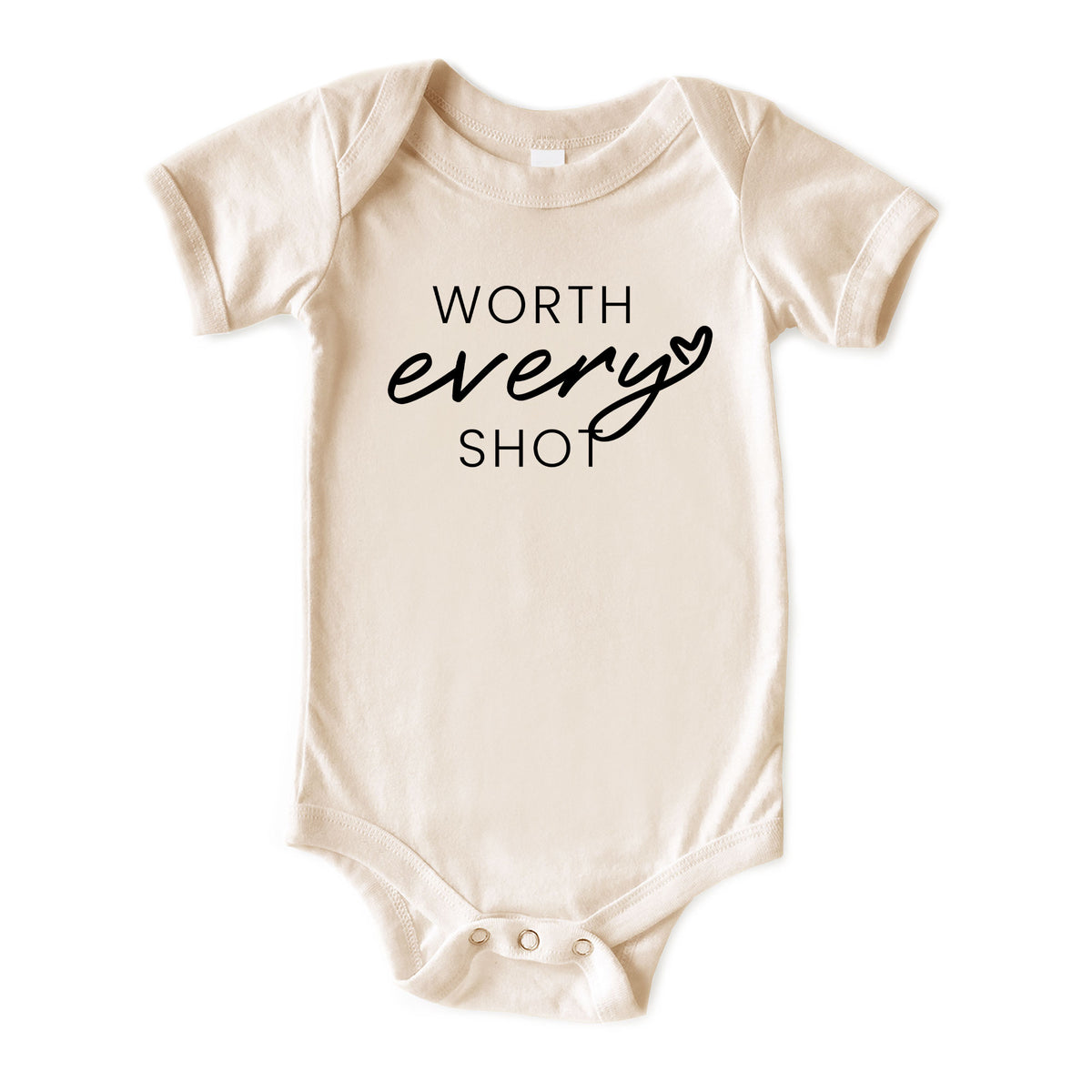 Worth Every Shot Natural Onesies® Brand