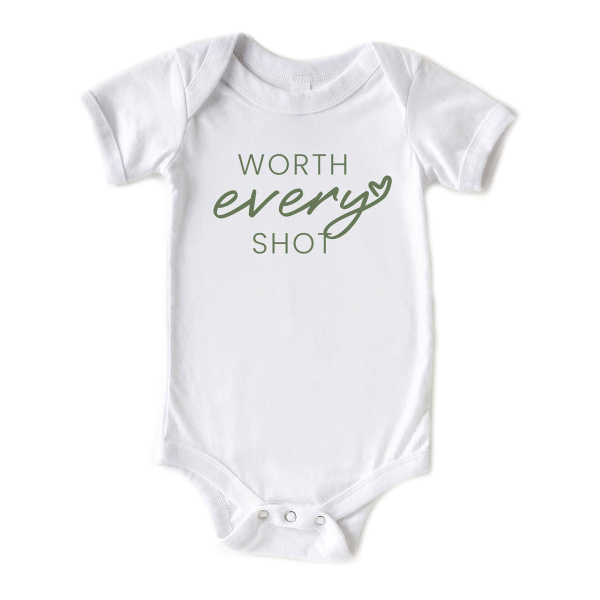 Worth Every Shot Onesies® Brand