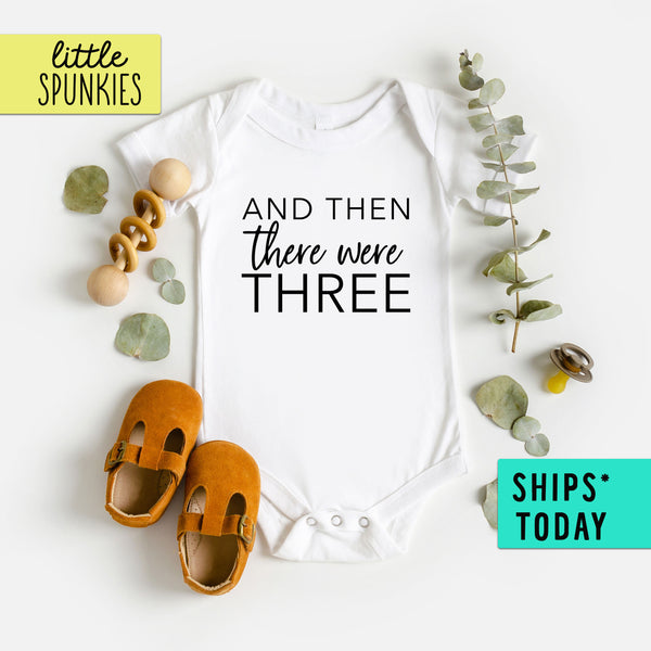 Then there were four pregnancy announcement baby vest
