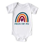 Fallen For You Rainbow Baby Autumn Onesie