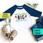 Holy Guacamole Big Brother to Be Toddler Cinco De Mayo Boy Raglan Tee