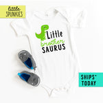 Lil Brother Saurus Boy Green Dinosaur Onesie