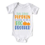 Little Pumpkin BIG BRO Baby Fall Sibling Onesie